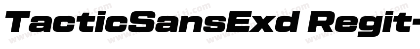 TacticSansExd Regit字体转换